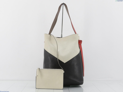 カバツイステッド Leather Semi-shoulder bag Bicolor
